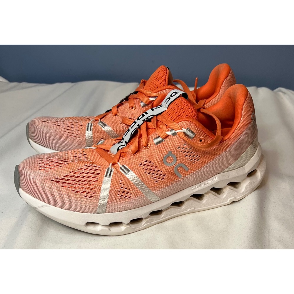 On Cloud Surfer Running Coral Women's Athletic Sneakers Running Shoes Size 8